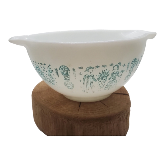 Pyrex Other - Vintage Pyrex Butterprint Cinderella Bowl 6 inch 1.5 pint White Blue #441